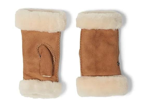 Water Resistant Sheepskin Fingerless Gloves