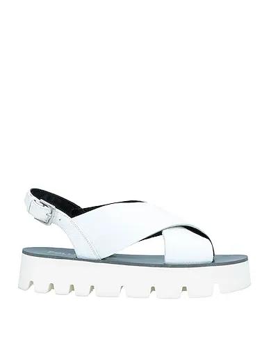 White Baize Sandals
