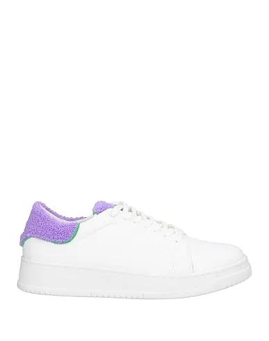 White Bouclé Sneakers