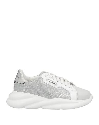 White Brocade Sneakers