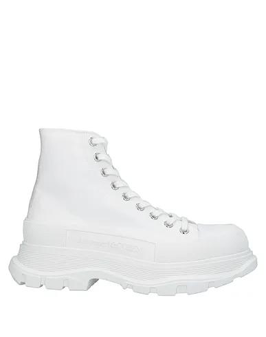 White Canvas Boots