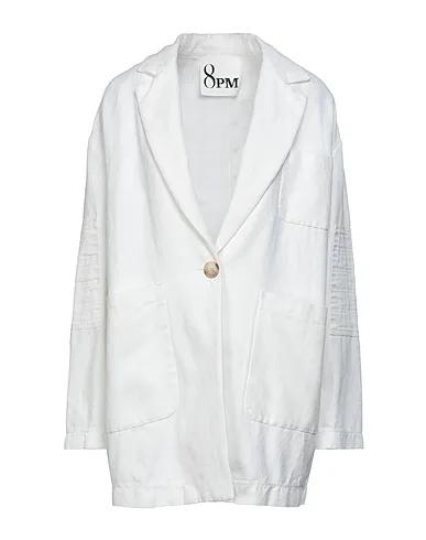 White Canvas Full-length jacket