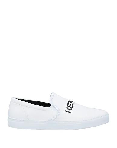 White Canvas Sneakers K-SKATE SLIP-ON KENZO LOGO
