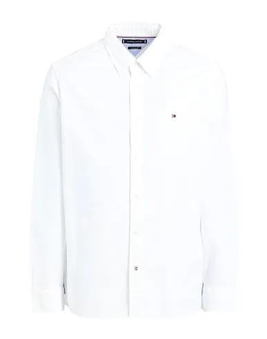 White Canvas Solid color shirt