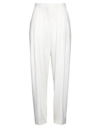 White Cool wool Casual pants