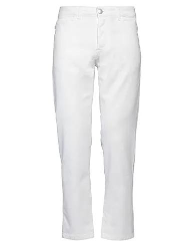 White Cotton twill 5-pocket