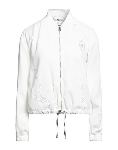 White Cotton twill Jacket