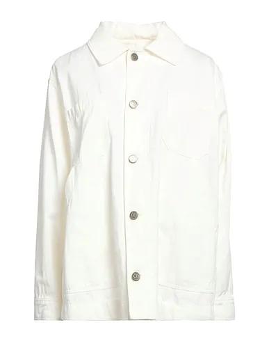 White Cotton twill Jacket