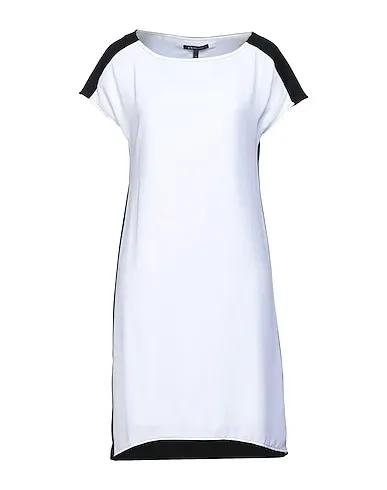 White Cotton twill Short dress