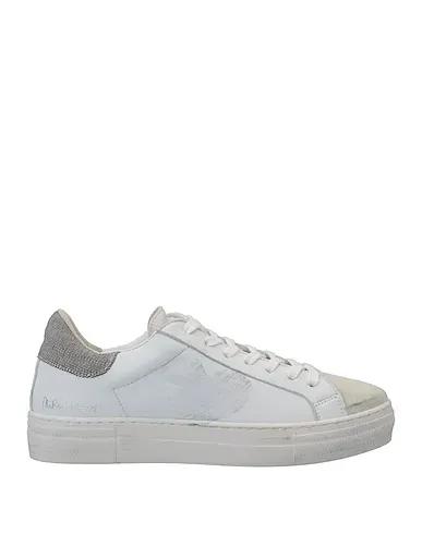 White Cotton twill Sneakers