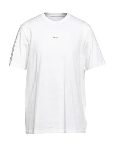 White Cotton twill T-shirt
