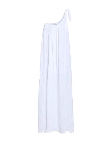 White Crêpe Long dress
