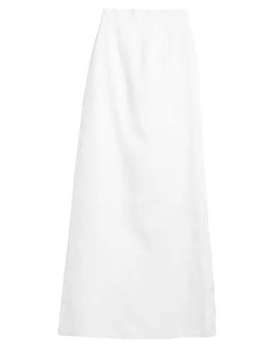 White Crêpe Maxi Skirts