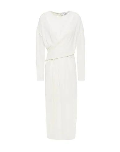 White Crêpe Midi dress