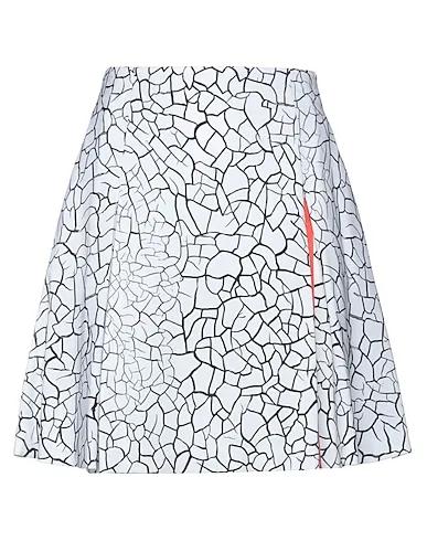 White Crêpe Mini skirt