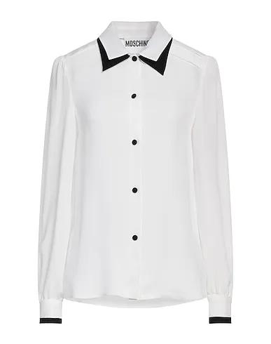White Crêpe Patterned shirts & blouses