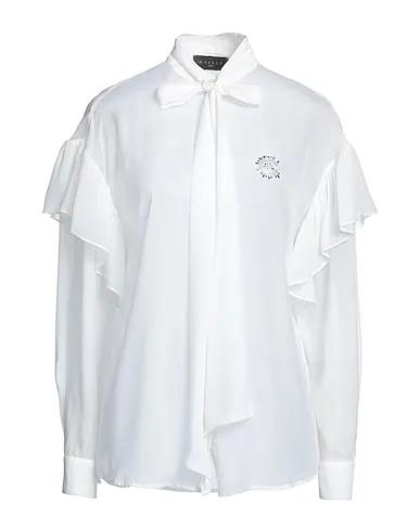White Crêpe Shirts & blouses with bow