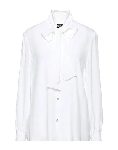 White Crêpe Shirts & blouses with bow