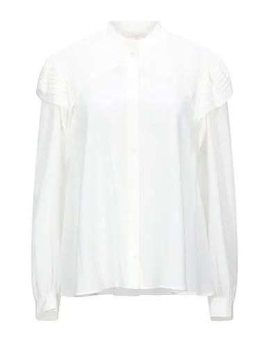 White Crêpe Silk shirts & blouses