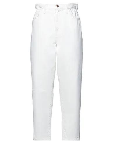 White Gabardine Denim pants