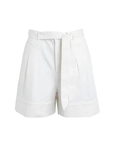 White Gabardine Denim shorts