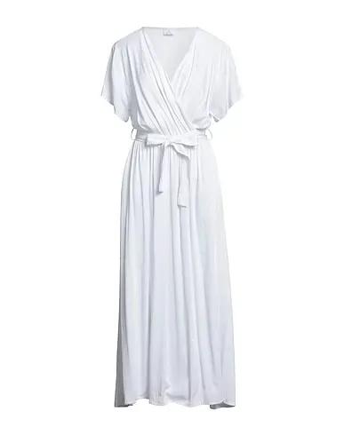 White Gabardine Long dress