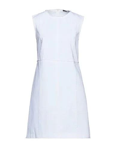 White Gabardine Short dress