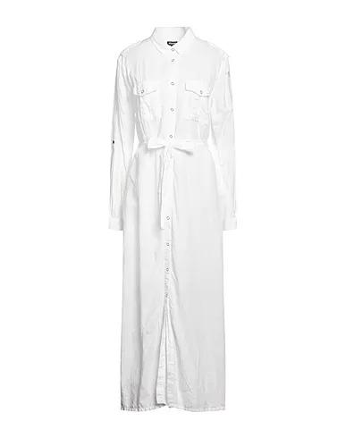 White Grosgrain Long dress