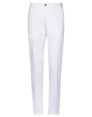 White Jacquard Casual pants
