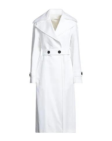 White Jacquard Full-length jacket