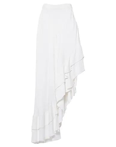 White Jacquard Maxi Skirts