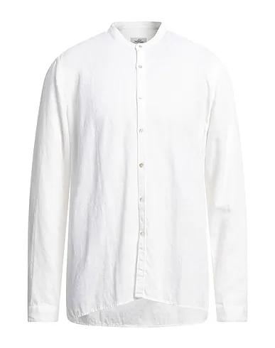 White Jacquard Solid color shirt