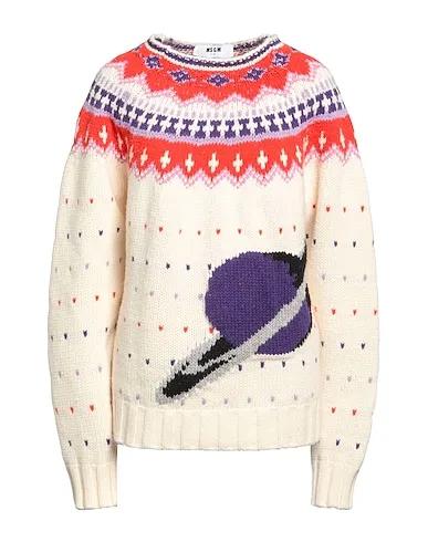 White Jacquard Sweater