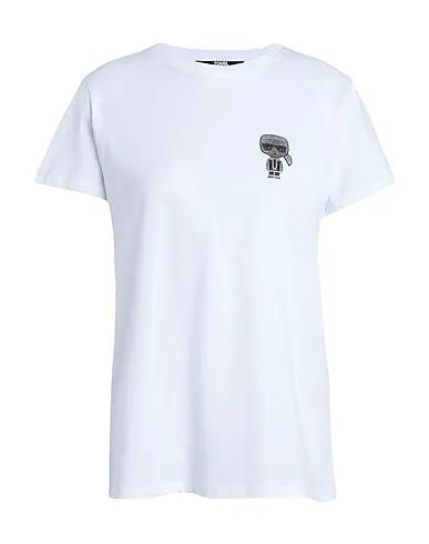 White Jersey Basic T-shirt IKONIK MINI KARL RS T-SHIRT
