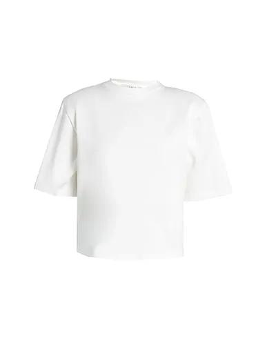 White Jersey Basic T-shirt T-SHIRT IN COTONE
