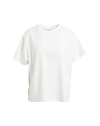 White Jersey Basic T-shirt