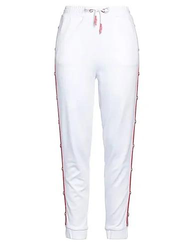 White Jersey Casual pants