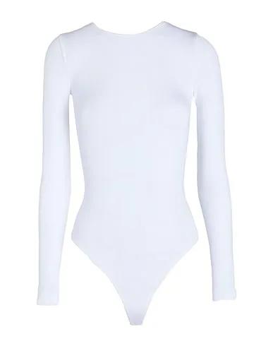 White Jersey Lingerie bodysuit MEMPHIS STRING BODY
