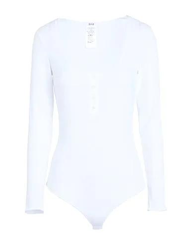White Jersey Lingerie bodysuit