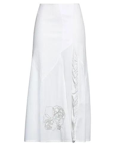 White Jersey Maxi Skirts