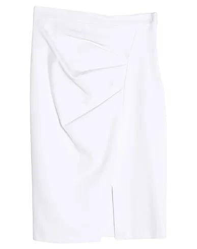 White Jersey Midi skirt