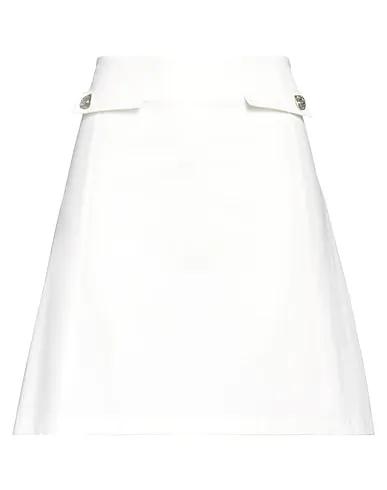 White Jersey Mini skirt