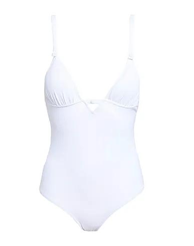 White Jersey One-piece swimsuits