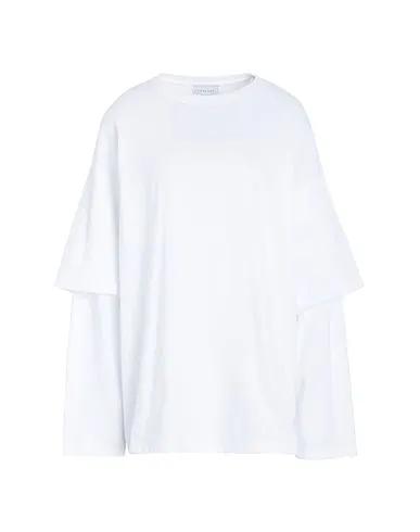 White Jersey Oversize-T-Shirt