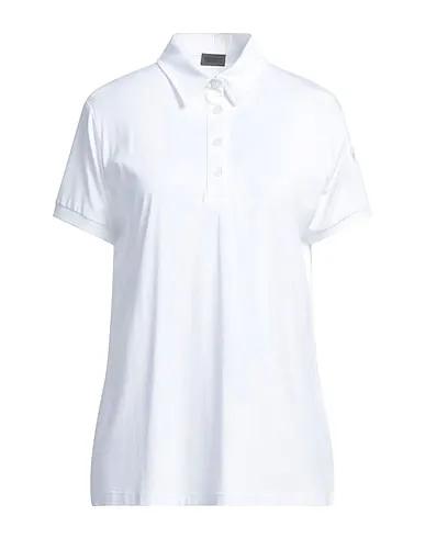 White Jersey Polo shirt