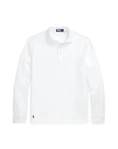 White Jersey Polo shirt CUSTOM SLIM FIT JERSEY POLO SHIRT
