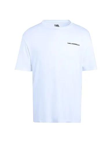 White Jersey Sleepwear Unisex Logo Pyjama T-Shirt