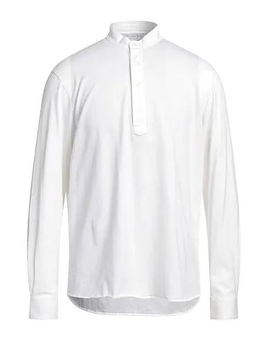 White Jersey Solid color shirt