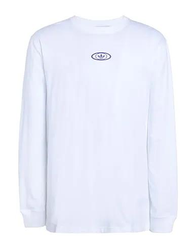 White Jersey T-shirt adidas REKVIE LONGSLEEVE TEE

