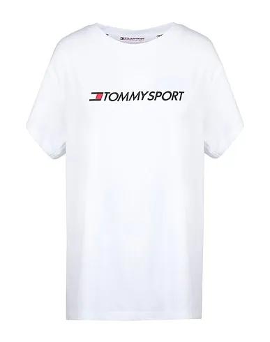 White Jersey T-shirt COTTON MIX CHEST LOGO
